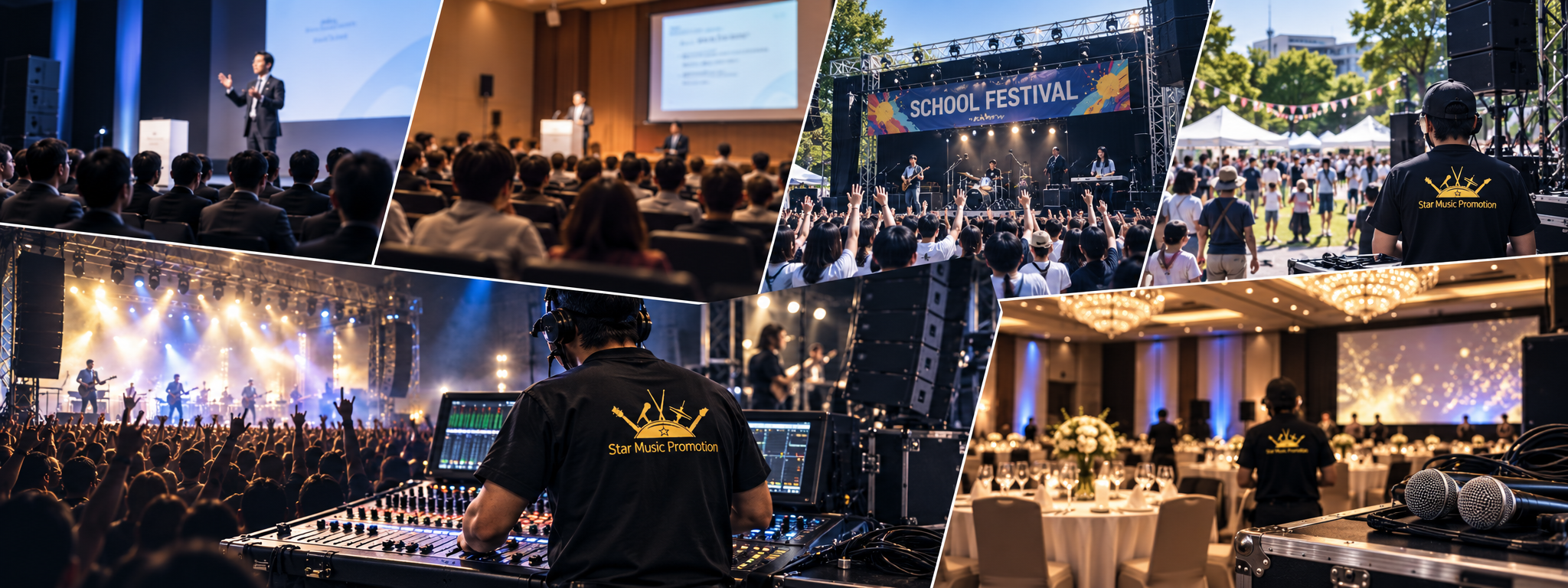 イベント会場の音響演出イメージ